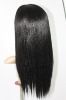 Парик шнурка индийских remy волос полный 10 1# дюймов yaki света