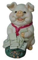 Коробка денег Polyresin Piggy