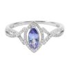 14K  Tanzanite Ring with Diamonds (NEW ARRIVAL)