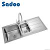 Двойная раковина кухни шара с Drainboard SD-7304