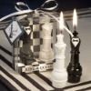 King &amp; Queen Chess Piece Candle Wedding Favors