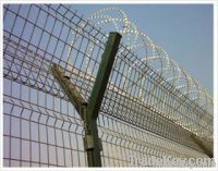 загородка ячеистой сети сетки загородки тюрьмы покрынная Pvc двойная