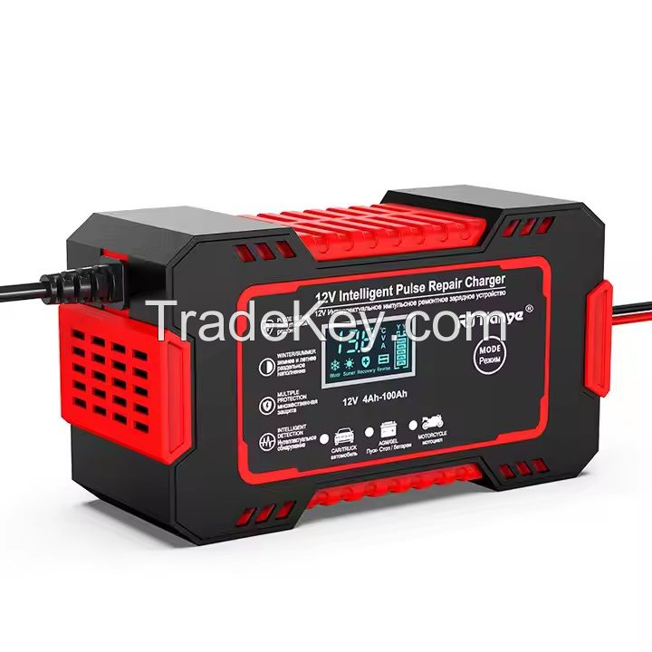 RJ-C120501A EU/AU/US/UK/JP/SA Battery 72W Red Car Charger for Motorcycle
