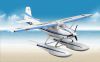 самолет Cessna185 rc ПОДНИМАЕТ тренера ep, Wingspan1500mm;С ВОДОЙ FLO