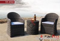 Круглый комплект софы ротанга Tf-9502/wicker напольный