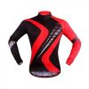 BLACK RED POLY SPANDEX CUSTOM CYCLING SHIRT