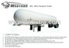 LPG-NH3 Transport Trailer 12,800 Gallon 265 PSI