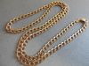 MENS 10K SOLID YELLOW GOLD CUBAN DIAMOND CUT CHAIN NECKLACE 5MM LINKS 24" 8.6g