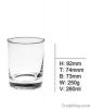 Householdglass заморозило чашки, стеклянный комплект чашки стекла съемки воды, промотирование