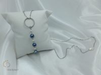 Ожерелье перлы Pna-061 с цепью стерлингового серебра