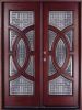 Circular Deluxe Mahogany 36" Double Entry Door