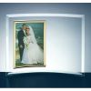 5" x 7" Beveled Glass Vertical Crescent Photo Frame