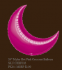 Mylar Hot Pink Crescent Balloon