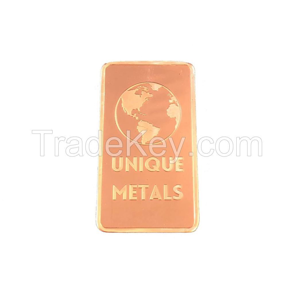 High quality copper bars available for bulk wholesale supply