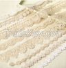 White Embroidered Guipure Chemical Lace