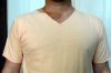 Mens V Neck 100% Cotton Coloured  T-Shirts