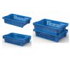 Nestable Plastic Crate for Fruits Vegetables Groceries 600X400X160mm Model No. TNX604016