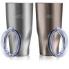 Stainless Steel Travel Coffee  Mug Insulated Tumbler Double Wall Vacuum with Lid, Coffee Cup BPA Free, No Sweat Water Flask Bulk Vacuum Insulated Bottle, Thanksgiving Gift 30 oz