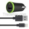 Car Charger with ChargeSync Cable(12 watt/2.4 Amp)