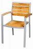 Алюминиевый деревянный стул