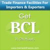Предоставьте BCL (MT-799) для импортеров и консигнантов