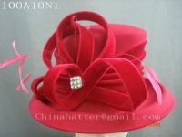 Фетровая шляпа поставкы Chinahatter, шлем Orgenza, Sinamay шлем, Millinery