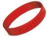 Rubber Bracelets stamped with PLAY STRONG