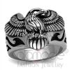 TK2319 Black Biker Eagle Stainless Steel Epoxy Ring