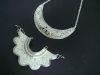 Сделано в орнамент-серебре Таиланда;ожерелье, bracelace, серьга, шкентель