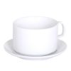 установленные чашки кружки кофе керамические белые