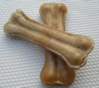 5 Natural Rawhide Pressed Bone