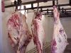 Dried cow meat carcass