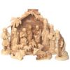 Large size figures (17 pieces set) with standard size Creshe or house