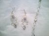 Swarvoski Wave Pearl Necklace and Earrings