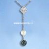 серебряные ювелирные изделия с перлой /Necklace свежей воды