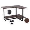 Lifewit 2-tier L-shape Huge Capacity Side End Table