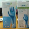 Skymed Nitrile gloves EN 374 280 mm, Size: 6.5 inches