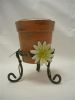 Daisy leaf candle holder