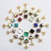 Gemstone Stud Earring