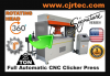 25 Ton Full Automatic CNC Clicker Press Rotating Head