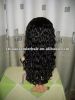 парик шнурка белокурых человеческих волос волос 100%huaman полный