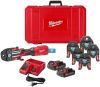 Discount Sale For New Milwaukee 2922-22M M18 FORCE LOGIC One Key Press Tool Kit with 1/4&quot;-7/8&quot; Streamlined ACR Jaws