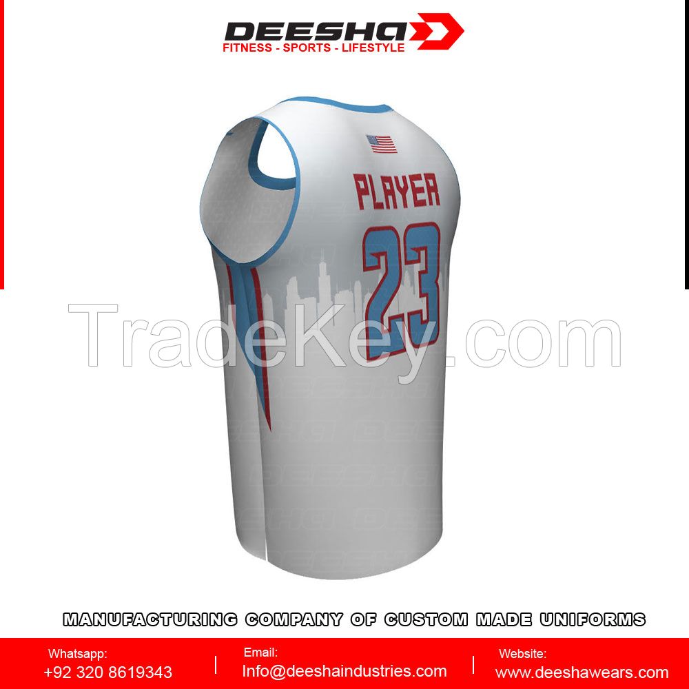 top quality custom made basketball team jerseys sublimated