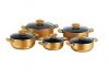 10pcs glod saucepot 세트