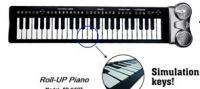 49 ключей имитации свертывают вверх рояль силикона