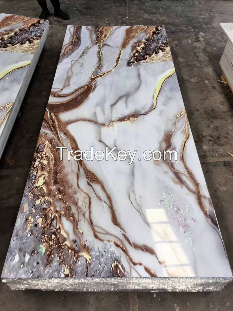 plastic stone uv wall panel 