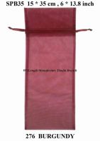 Organza 주머니 Spb35 Burgundy