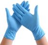 Nitrile Exam Gloves, Powder-Free, Medical Grade, Cool Blue Protection Disposable Nitrile Gloves for Hospitals, Law Enforcement