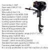 Trolling Motor, Outboard Motor Propeller Machine,Two Stroke, Short/long Shaft, Hand Pull Engine, Marine Engines, for Dinghies, Fishing Boats Kayak Fishing Boats