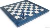Blue Ash Burl & Earble High Gloss Deluxe Chess Board